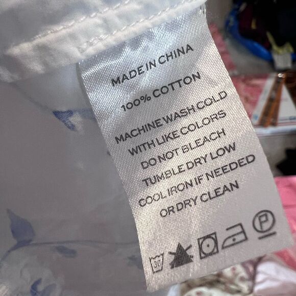 Hill House Nesli nap dress blue botanical size large - Picture 6 of 9